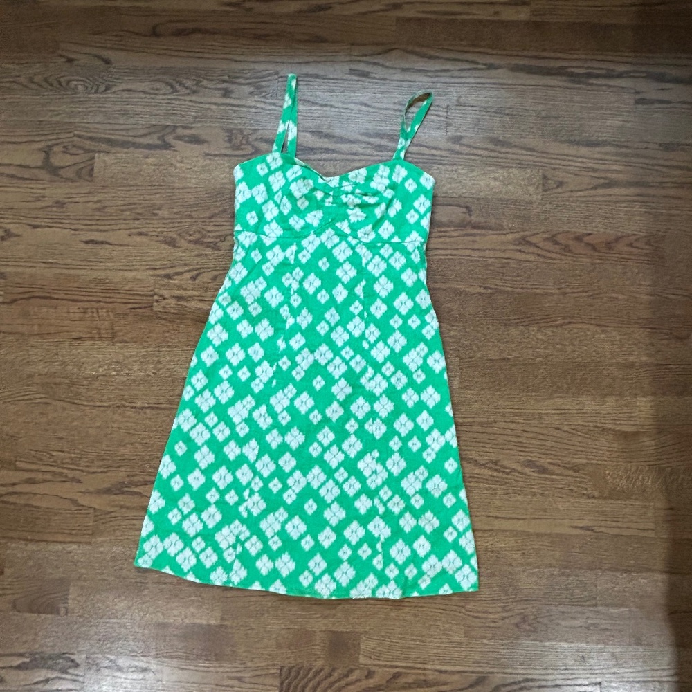 Patagonia Sundress Green Adjustable Straps Hemp Organic Cotton Sz 2